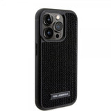 Karl Lagerfeld iPhone 15 Pro Deksel Rhinestone Svart