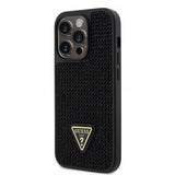 Guess iPhone 15 Pro Deksel Rhinestone Svart