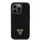 Guess iPhone 15 Pro Deksel Rhinestone Svart