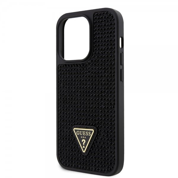 Guess iPhone 15 Pro Deksel Rhinestone Svart