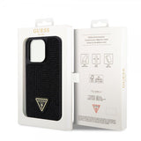 Guess iPhone 15 Pro Deksel Rhinestone Svart