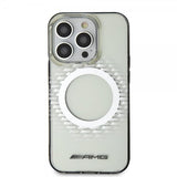 Mercedes Benz iPhone 15 Pro Deksel Rhombus Pattern MagSafe AMG Transparent
