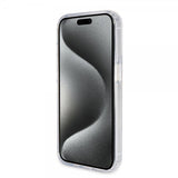 Guess iPhone 15 Pro Deksel Ring Stand Glitter MagSafe Transparent