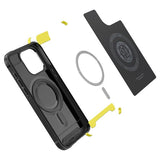 Spigen iPhone 15 Pro Deksel Rugged Armor MagFit Matte Black