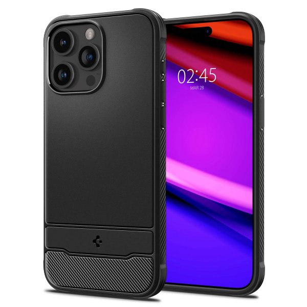 Spigen iPhone 15 Pro Deksel Rugged Armor MagFit Matte Black