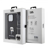 Karl Lagerfeld iPhone 15 Pro Deksel Saffiano Crossbody Svart