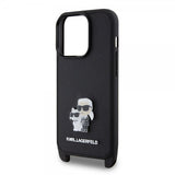 Karl Lagerfeld iPhone 15 Pro Deksel Saffiano Karl & Choupette Crossbody Svart