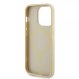 Guess iPhone 15 Pro Deksel Saffiano MagSafe Beige