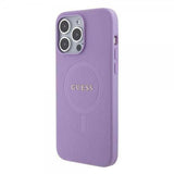 Guess iPhone 15 Pro Deksel Saffiano MagSafe Lilla