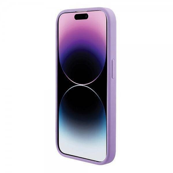 Guess iPhone 15 Pro Deksel Saffiano MagSafe Lilla