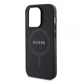 Guess iPhone 15 Pro Deksel Saffiano MagSafe Svart