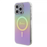 Guess iPhone 15 Pro Deksel Script MagSafe Rosa