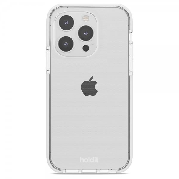 holdit iPhone 15 Pro Deksel Seethru Hvit