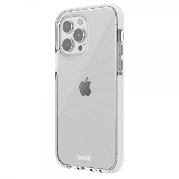 holdit iPhone 15 Pro Deksel Seethru Hvit