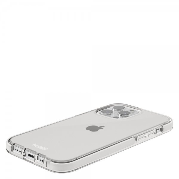 holdit iPhone 15 Pro Deksel Seethru Hvit