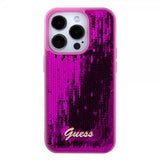 Guess iPhone 15 Pro Deksel Sequin Fuschia