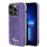 Guess iPhone 15 Pro Deksel Sequin Lilla
