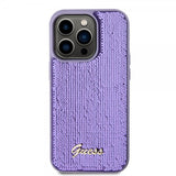 Guess iPhone 15 Pro Deksel Sequin Lilla