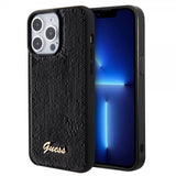 Guess iPhone 15 Pro Deksel Sequin Svart