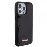 Guess iPhone 15 Pro Deksel Sequin Svart