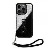 Karl Lagerfeld iPhone 15 Pro Deksel Sequin Svart