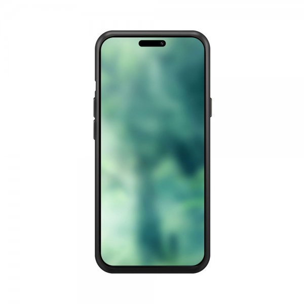 Xqisit iPhone 15 Pro Deksel Silicone Case Svart
