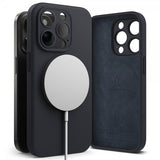 Ringke iPhone 15 Pro Deksel Silicone Magnetic Deep Blue