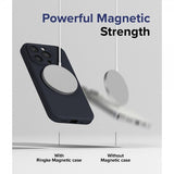 Ringke iPhone 15 Pro Deksel Silicone Magnetic Deep Blue