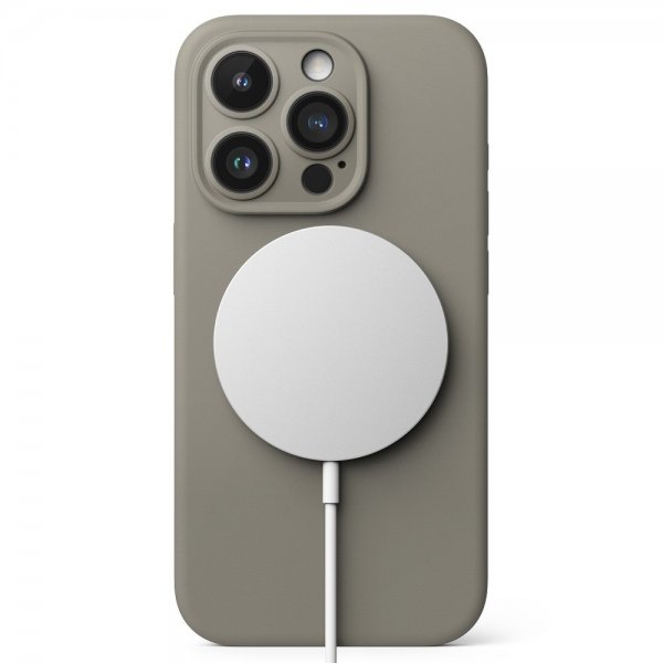 Ringke iPhone 15 Pro Deksel Silicone Magnetic Grå