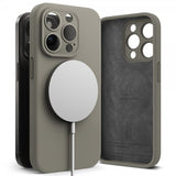 Ringke iPhone 15 Pro Deksel Silicone Magnetic Grå