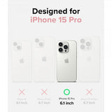 Ringke iPhone 15 Pro Deksel Silicone Magnetic Pink Sand