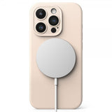 Ringke iPhone 15 Pro Deksel Silicone Magnetic Pink Sand