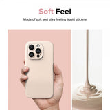 Ringke iPhone 15 Pro Deksel Silicone Magnetic Pink Sand