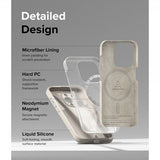 Ringke iPhone 15 Pro Deksel Silicone Magnetic Stone