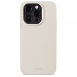 holdit iPhone 15 Pro Deksel Silikon Light Beige