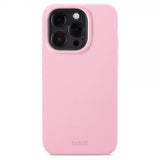 holdit iPhone 15 Pro Deksel Silikon Rosa