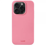 holdit iPhone 15 Pro Deksel Silikon Rouge Pink