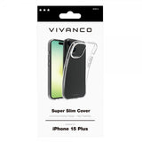 Vivanco iPhone 15 Pro Deksel Slim TPU Transparent