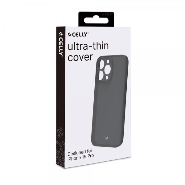 Celly iPhone 15 Pro Deksel SPACE Svart