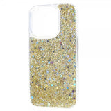 Nordic Covers iPhone 15 Pro Deksel Sparkle Series Citrine Gold