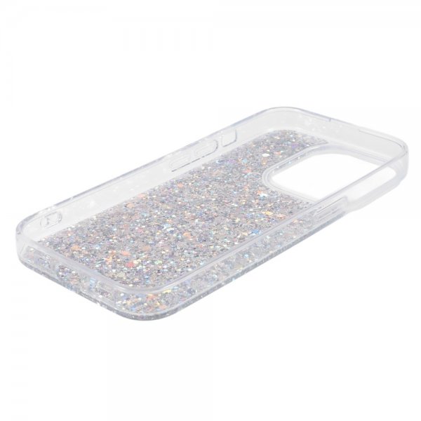 Nordic Covers iPhone 15 Pro Deksel Sparkle Series Stardust Silver