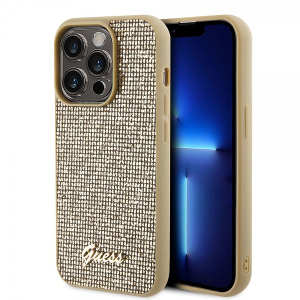 Guess iPhone 15 Pro Deksel Square Mirror Gull