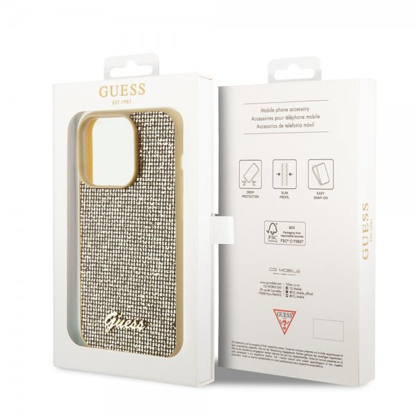 Guess iPhone 15 Pro Deksel Square Mirror Gull