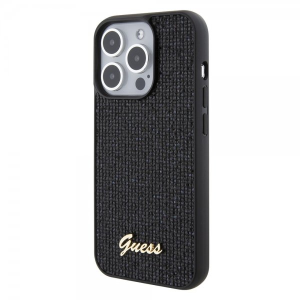 Guess iPhone 15 Pro Deksel Square Mirror Svart