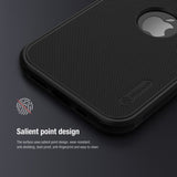 Nillkin iPhone 15 Pro Deksel Super Frosted Shield Pro Logo Hole Svart