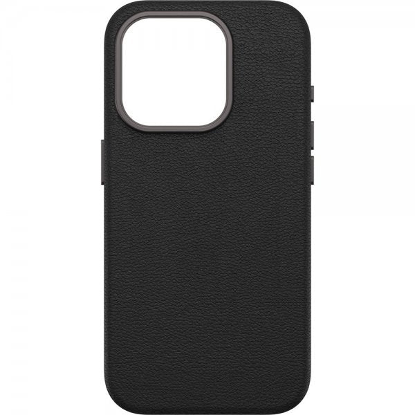 Otterbox iPhone 15 Pro Deksel Symmetry Cactus Leather MagSafe Noir Ash