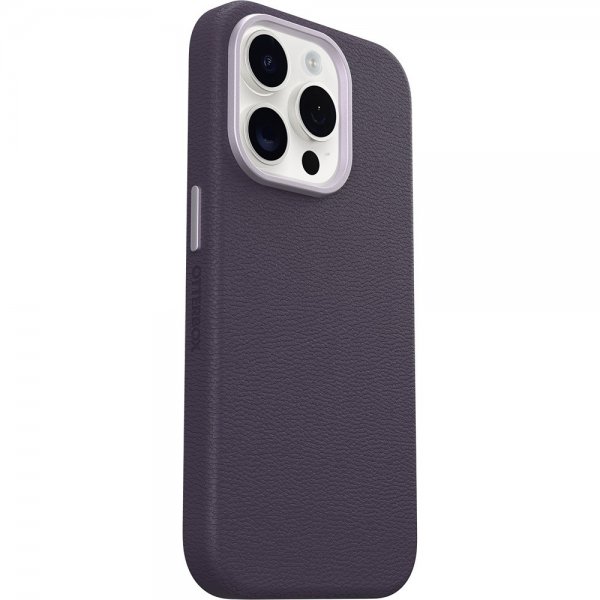 Otterbox iPhone 15 Pro Deksel Symmetry Cactus Leather MagSafe Plum Luxe