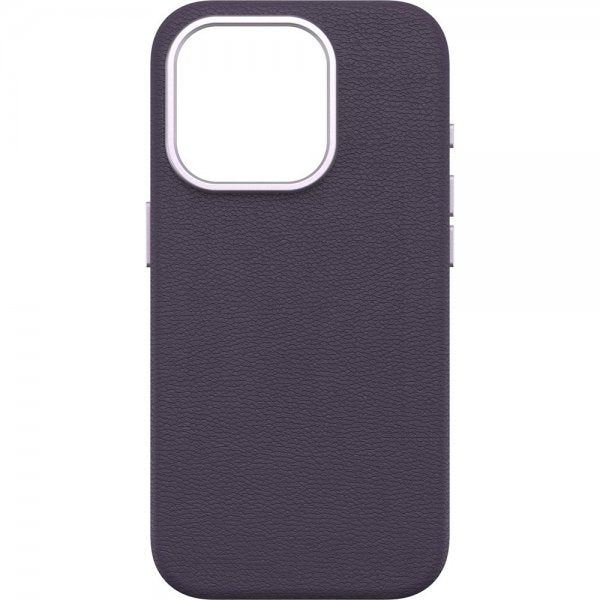 Otterbox iPhone 15 Pro Deksel Symmetry Cactus Leather MagSafe Plum Luxe