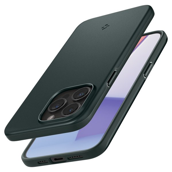 Spigen iPhone 15 Pro Deksel Thin Fit Abyss Green