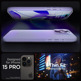 Spigen iPhone 15 Pro Deksel Thin Fit Iris Purple